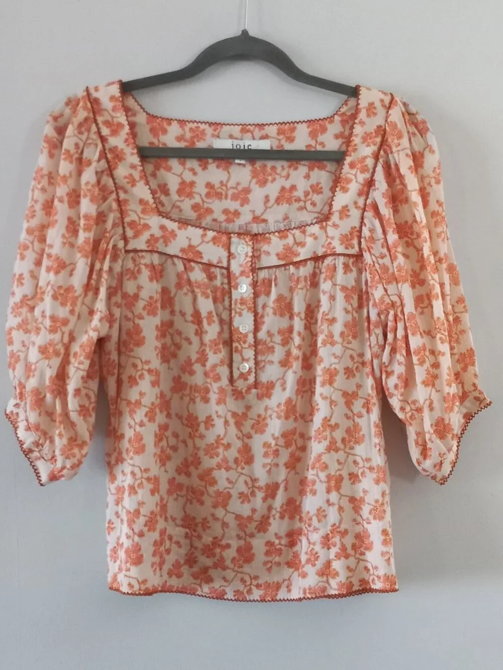 JOIE (ANTHROPOLOGIE) Leroy top 100% cotton - Picture 2 of 12
